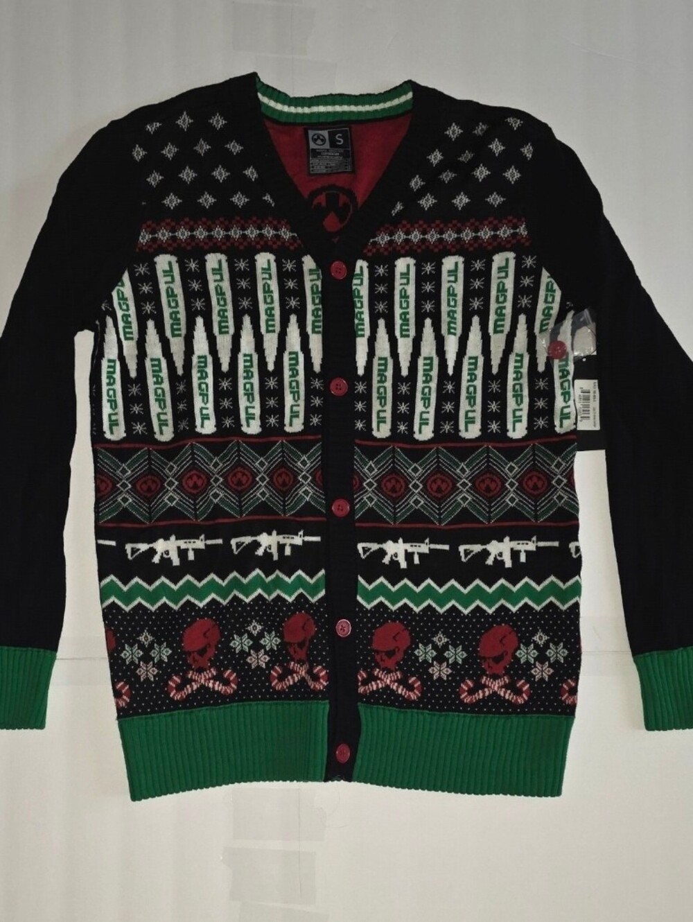 Magpul MAG1198-969-S Krampus Christmas Sweater Multi Color Long Sleeve Small